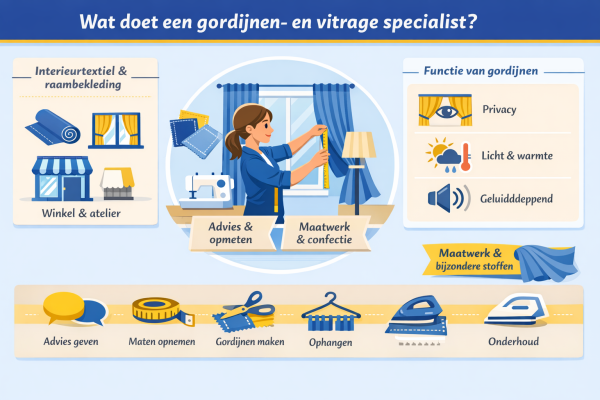 Wat doet een gordijnen- en vitrage specialist